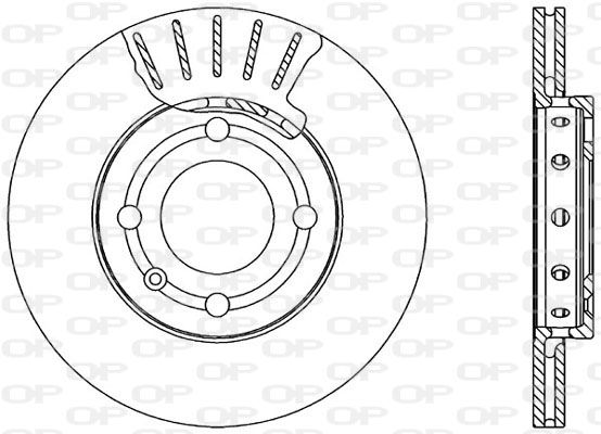 OPEN PARTS Тормозной диск BDA1592.20